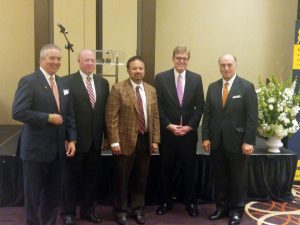 Left to Right: Gary Gill, CEO (MacKenzie), Bob Cawley, President (RCM&D), Anirban Basu (Sage Policy Group), Scott Wimbrow, President (MacKenzie), Mike Gill, Secretary of Commerce